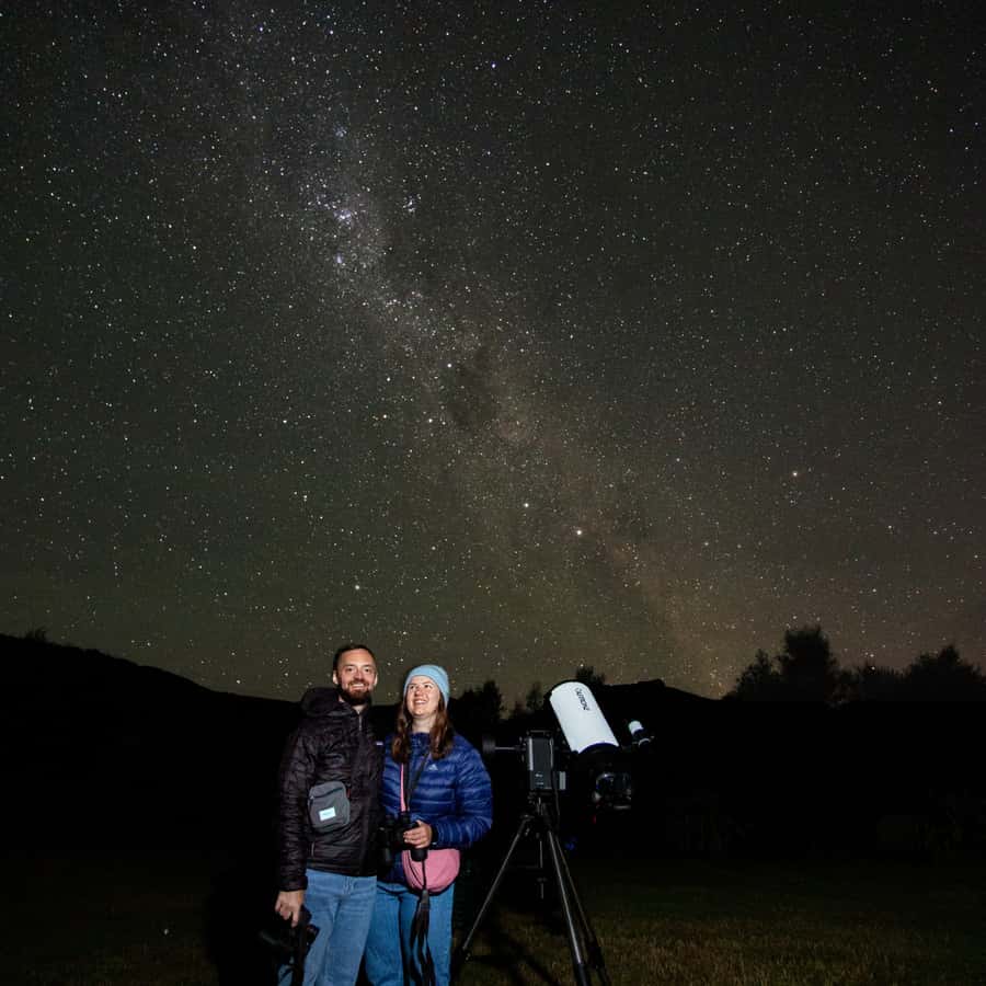 Akaroa: Stargazing Tour with 2 Telescopes & Souvenir Photos - The ZWO Seestar S50 and live astrophotography