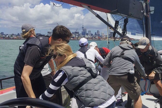 America's Cup Sailing on Auckland's Waitemata Harbour - What sailing an Americas Cup yacht is really like
