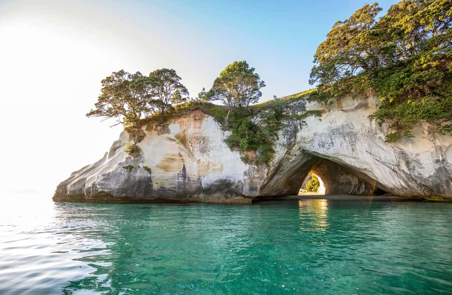 Auckland: Coromandel Driving Creek & Cathedral Cove Day Tour - Thames and the Firth of Thames coastal road