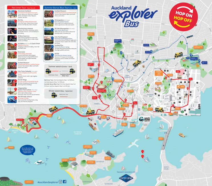 Auckland: Hop-On Hop-Off Explorer Bus Ticket - Commentary, comfort, and finding the stops