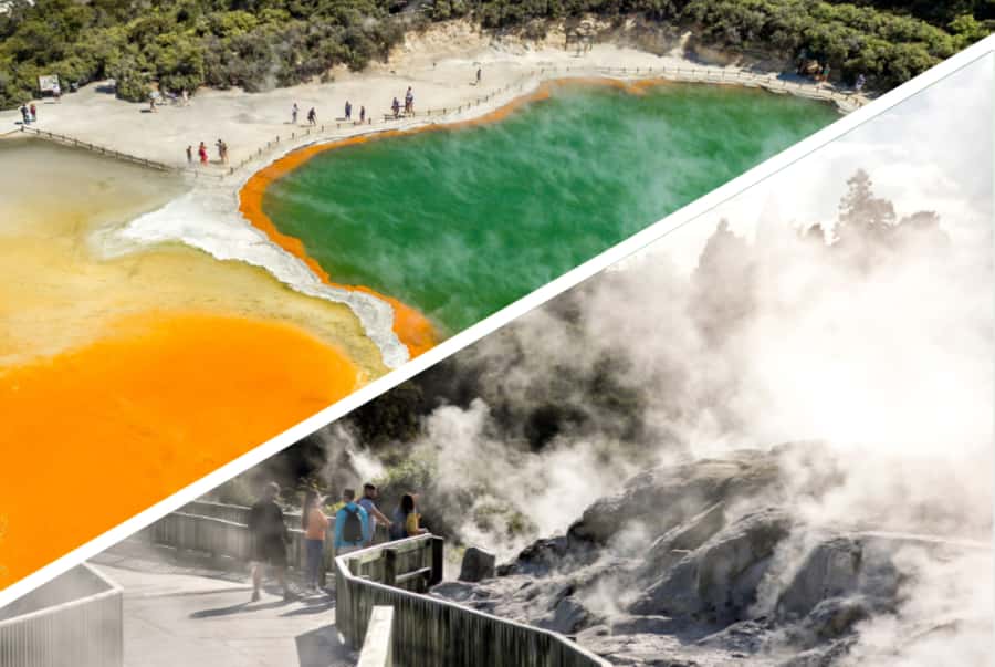 Auckland: Rotorua Highlights inc Wai O Tapu & Te Puia Tour - A quick guided look at Rotorua