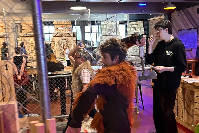 Axe Throwing Lesson and Tournament - The price and what you receive