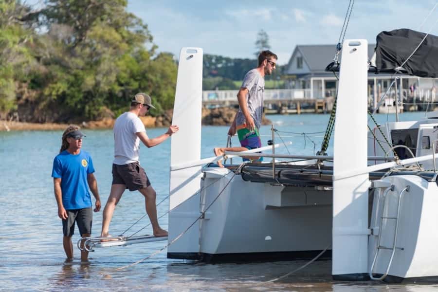 Bay of Islands: Catamaran Sail, Wildlife Island & Lunch - Four hours of real sailing from Paihia