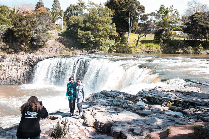 Bay of Islands Glow Worm Caves & Scenic Shore Excursion - Haruru Falls, a quick stop with a local setting