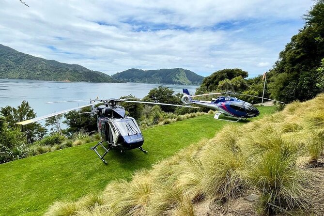 Bay of Many Coves, Marlborough Sounds- Heli-lunch from Wellington - Lunch at The Foredeck