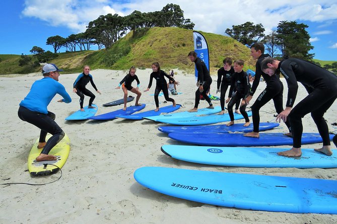 Beginner Surf Lesson at Te Arai Beach - The first 30 minutes: safety and beach practice
