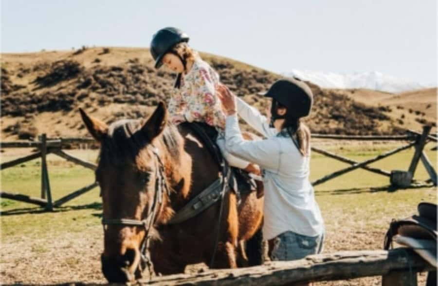 Cardrona Valley: Horse Trekking Experience - Meeting the horses beside the Cardrona Bra Fence