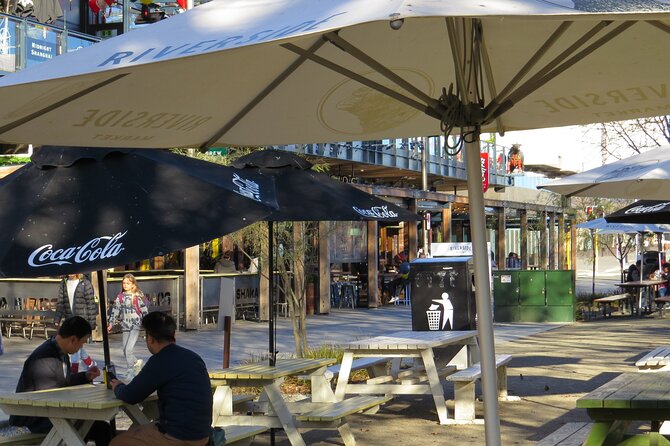 Christchurch City and Beaches Private Tesla Tour - Riverside Market gives you time to choose lunch