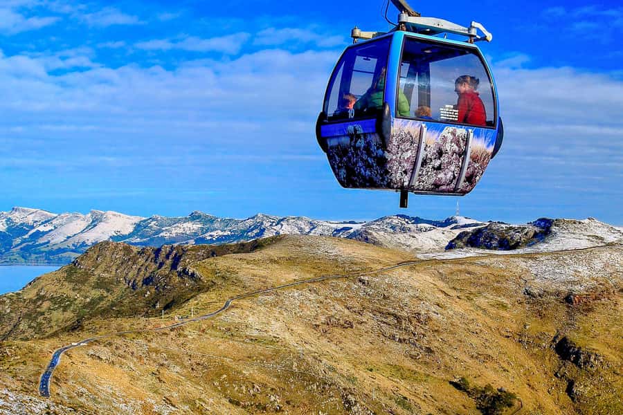 Christchurch: Gondola Ride - The 10-minute climb up Mount Cavendish