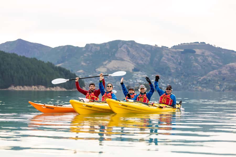 Christchurch: Sea Kayaking Tour of Lyttelton Harbour - From Christchurch to the crater harbour