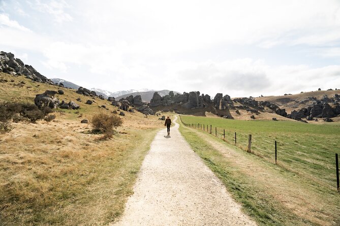 Christchurch to Franz Josef 1-Way Small Group Tour via Hokitika - One hour among Castle Hill’s limestone rocks