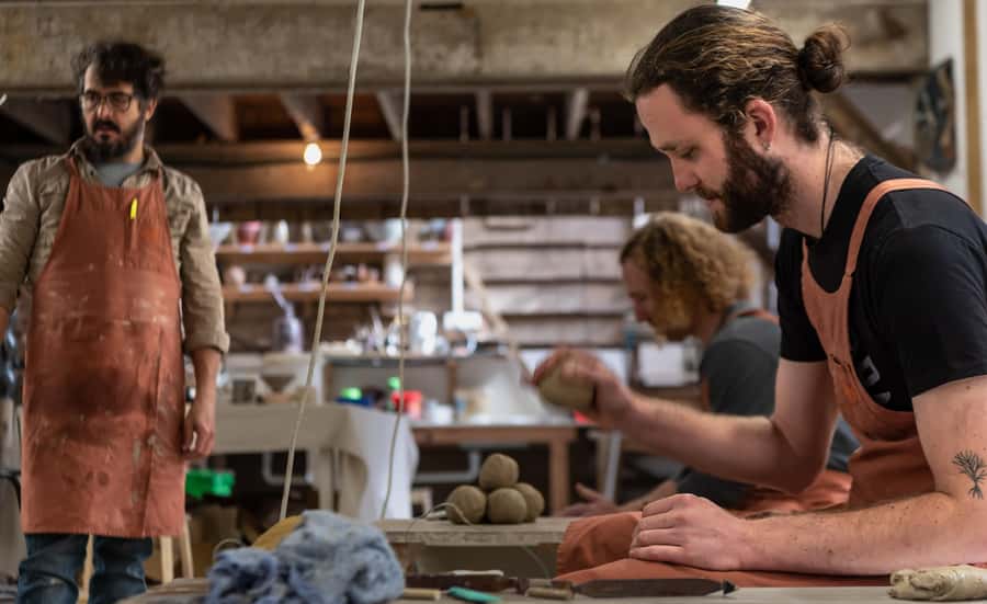 Coromandel: Wheel Throwing Pottery Class - Getting started at Driving Creek Pottery