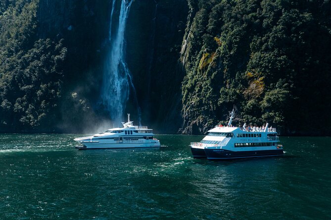 Cruise Milford NZ Small Boutique Cruise Experience - The first views of Mitre Peak