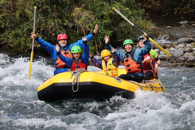 Family Float Grade 2 Whitewater Adventure in Tongariro River - The rafting itself: calm water, small drops, and shared laughs