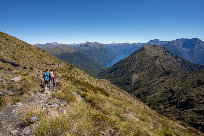 Fiordland Heli-hike from Te Anau - Landing near Luxmore Hut and the mountain tarn