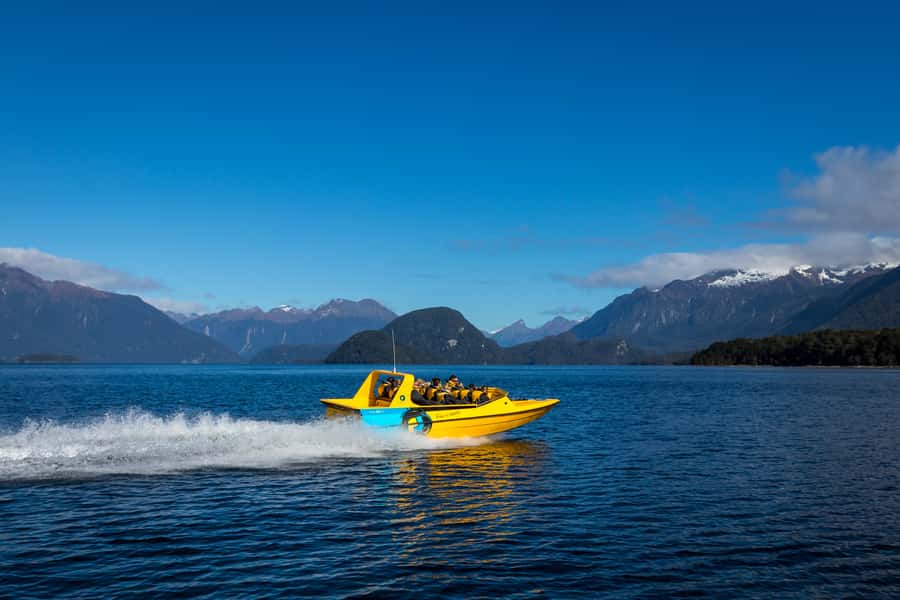 Fiordland: Jet Boat & Nature Walk Experience from Te Anau - A short bus ride through farmland to Queens Reach