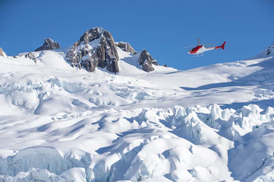 Franz Josef & Fox Glaciers Helicopter Flight & Snow Landing - Leaving Franz Josef for the ice