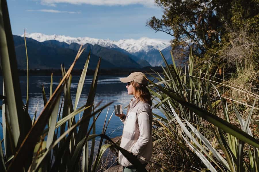 Franz Josef: Kayak & Walking Tour to Okarito Kiwi Sanctuary - Paddling Across Lake Mapourika