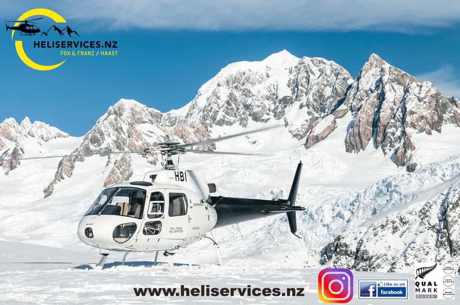 Franz Josef: The Grand Tour by Helicopter with Snow Landing - Fox, Franz Josef, and Tasman glaciers from above