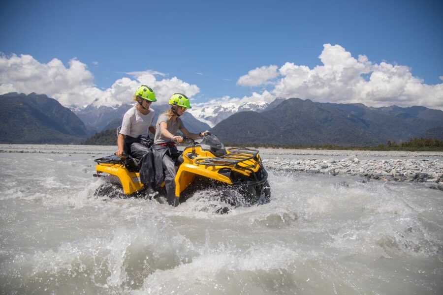Franz Josef Town: Scenic Glacier Quad Bike Tour with Gear - Glacier views, with a weather warning