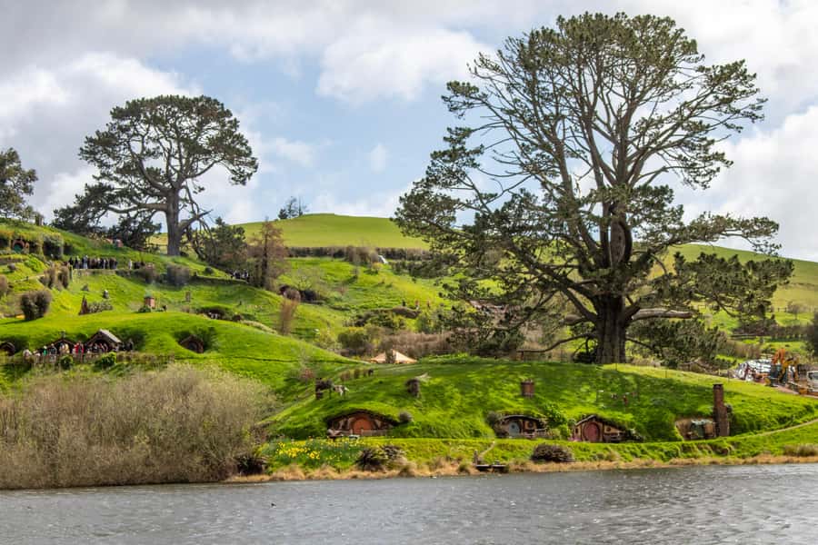 From: Auckland: Rotorua via Hobbiton Tour One Way Tour - Leaving Auckland for Waikato Farm Country