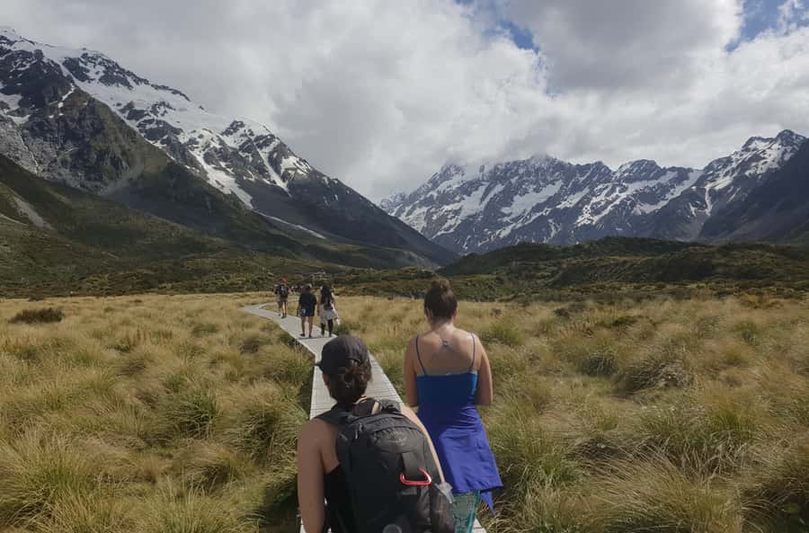From Christchurch: Mt Cook Day Tour & Lake Tekapo - Lake Pukaki and the road toward Aoraki