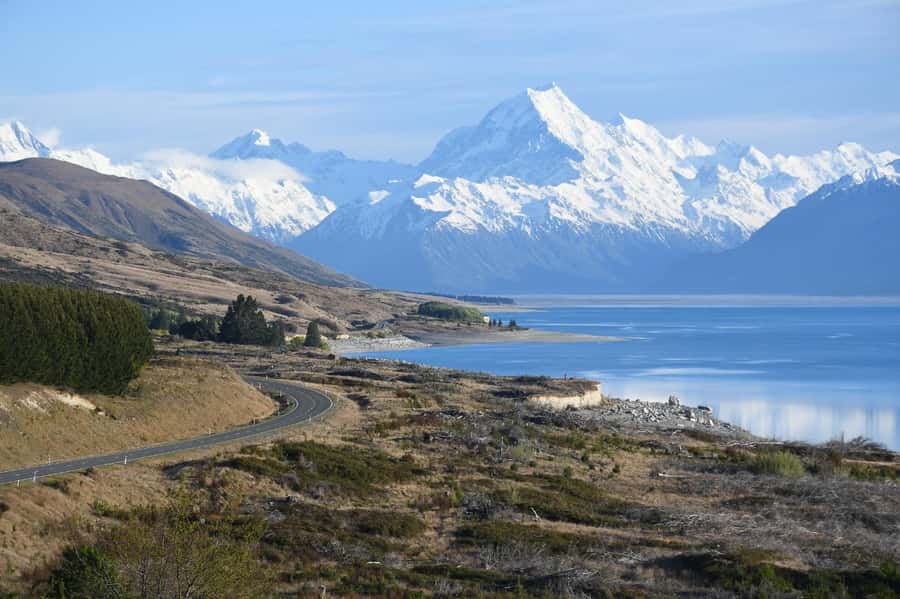 From Christchurch: Queenstown via Tekapo & Mt Cook Day Trip - From Christchurch to Fairlie through farmland