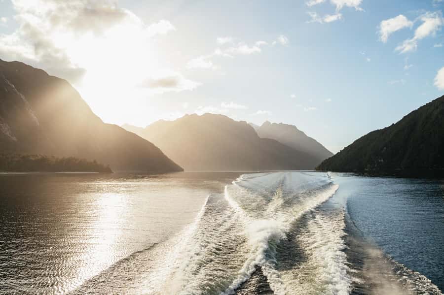 From Manapouri: Doubtful Sound Wilderness Day Trip - Three hours among waterfalls, rainforest, and mountains