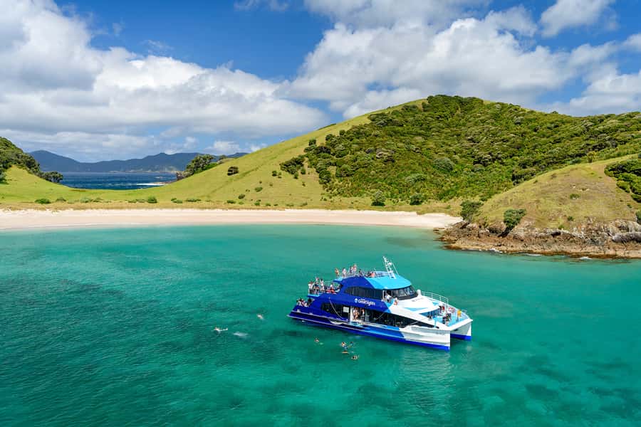 From Paihia: Full-Day Bay of Islands Cruise - A comfortable boat with room to change your view