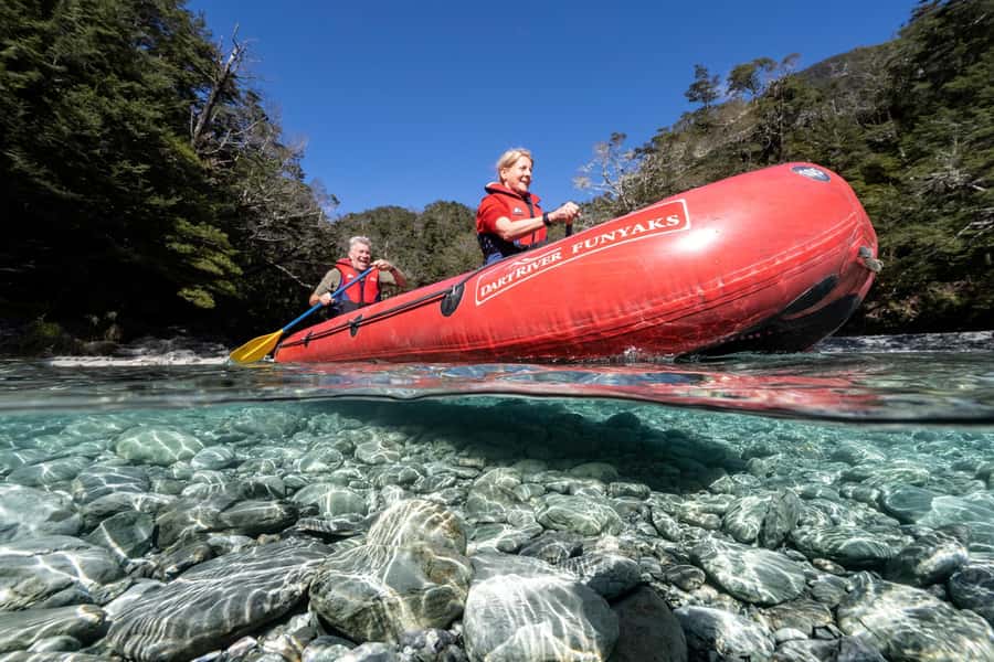 From Queenstown: Dart River Canoe & Jet Boat Day Trip - Rockburn Chasm and the clear-water channels