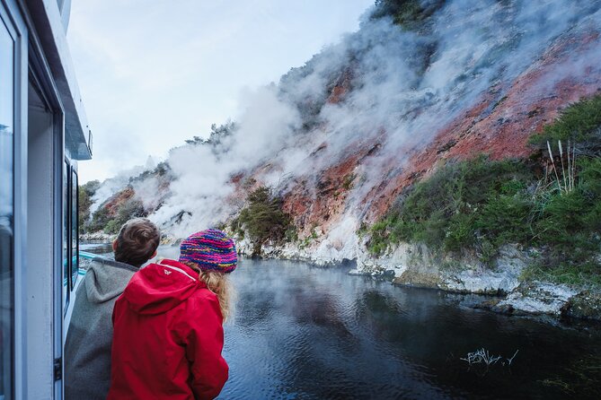 Full Waimangu Experience - Walk & Cruise - Reaching Lake Rotomahana by trail