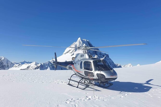 Glacier Galore Helicopter Scenic Flight from Milford Sound - Taking off above Milford Sound