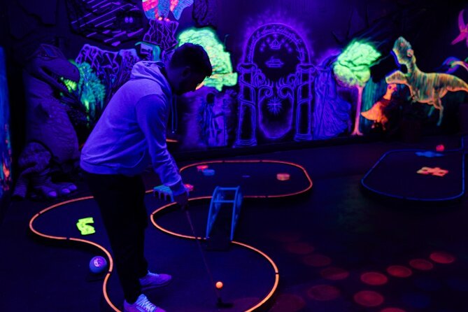 Glow in the Dark Mini Golf in Queenstown - Who will get the most from the $18.62 price
