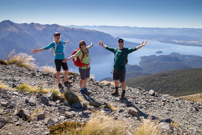 Guided Kepler Track Heli Hike - Descending through beech forest and limestone bluffs