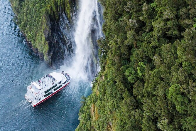 Half-Day Milford Helicopter Flight and Cruise from Queenstown - Standing on a glacier or alpine site