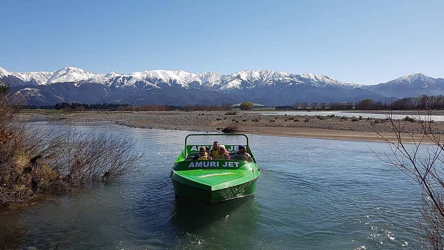 Hanmer Springs: River Jet Boat Ride - Setting out from Hanmer Springs on the Waiau River