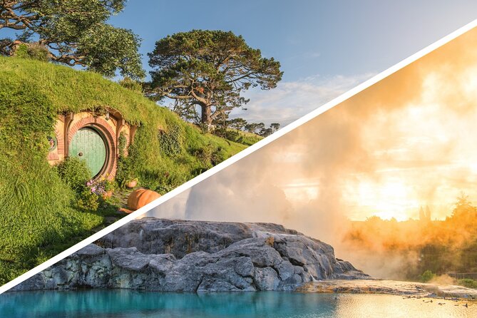 Hobbiton & Rotorua Small Group Tour including Te Puia from Auckland - Walking into Hobbiton’s movie world