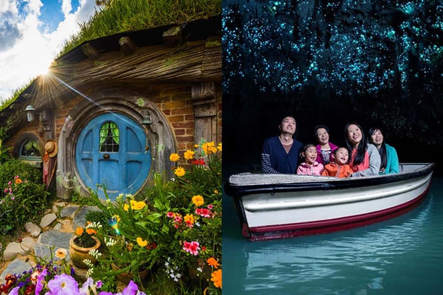 Hobbiton, Waitomo, Rotorua & Taupo 2-Day Tour from Auckland - Waitomo Glowworm Caves: a quiet start underground
