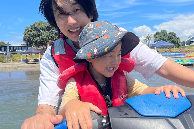 Jet Ski Hire Auckland - Experience the Fun with the Best Operator - Getting comfortable before you open the throttle
