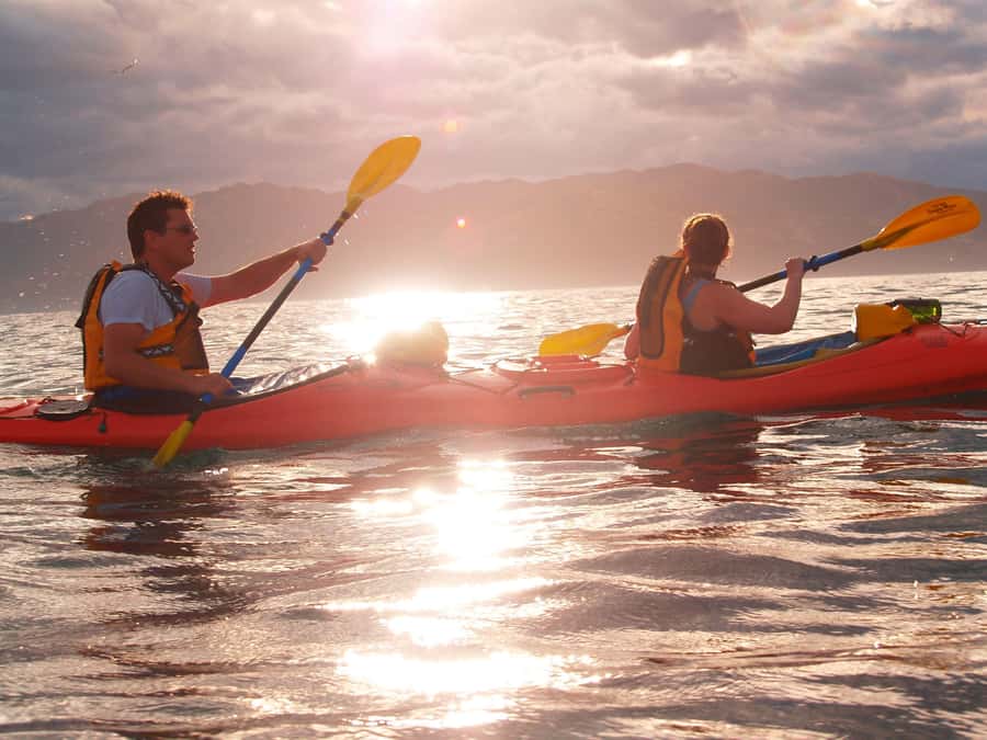 Kaikoura: Sunset Evening Kayaking Tour - Getting started with a stable sea kayak