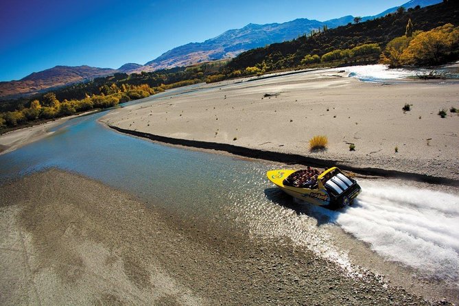 KJet Queenstown Jet Boat Ride on the Kawarau and Shotover Rivers - The Kawarau River adds turns and speed