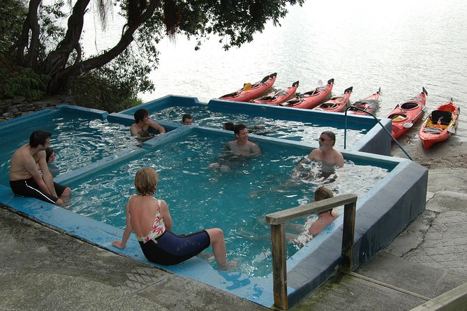 Lake Rotoiti Evening Kayak Tour including Hot Springs, Glowworm Caves and BBQ Dinner - The first paddle across the lake