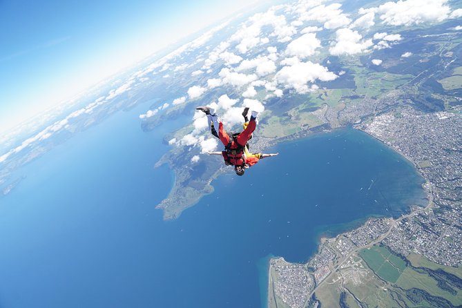 Lake Taupo 12,000-Foot Tandem Skydiving - The flight to 12,000 feet above Lake Taupo