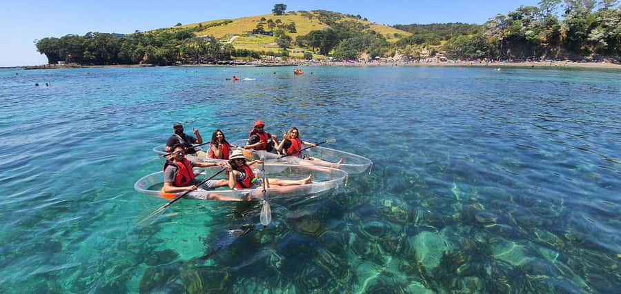 Leigh: Goat Island Clear Kayak Rental - The first paddle across the marine reserve