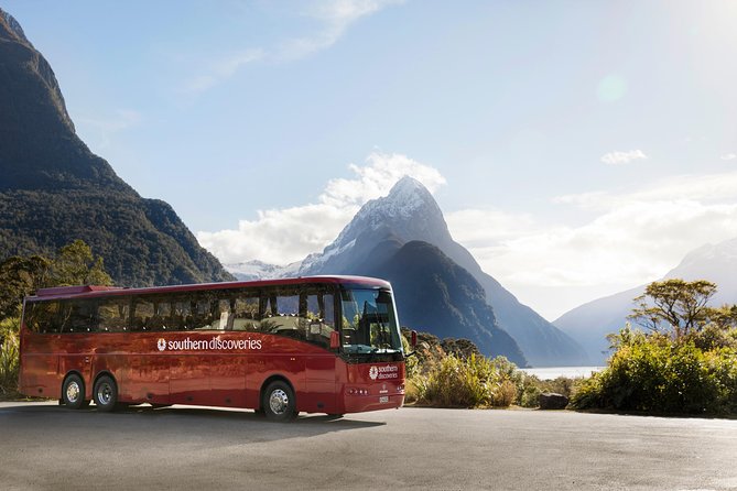 Luxury Milford Sound Coach and Scenic Cruise - Fiordland National Park fills the middle of the day
