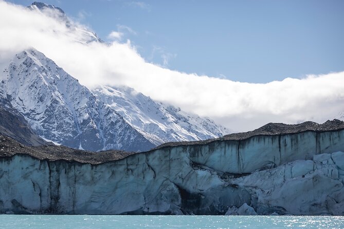Mount Cook, Lake Tekapo and Tasman Glacier Tour from Christchurch - Lake Pukaki and the road toward Aoraki Mt Cook