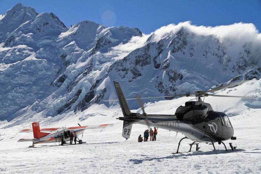 Mount Cook: Ski Plane and Helicopter Glacier Combo Flight - Standing on New Zealand’s longest glacier