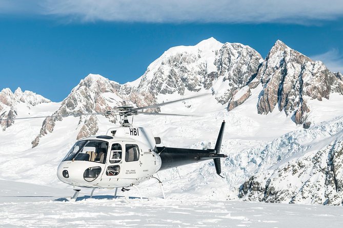 Mt Cook and Fox Glacier with snow landing (allow 30 mins - departs Fox Glacier) - Over Fox Glacier and toward Aoraki Mount Cook