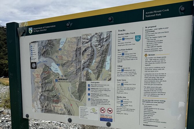 Mt. Cook Full Day Group Tour via Tekapo from Christchurch - Tasman Glacier, an easy walk to a distant glacier