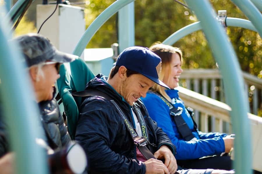 Nelson: Cable Bay Adventure Park Skywire Experience - What the forward and backward ride feels like